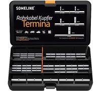 SOMELINE® Juego de terminales de cable de anillo de la, conector a tope terminales de cable engarzados para cables desnudos de 0,34-6 mm², 10-16 mm² Insulated Kabelverbinder Stoßverbinder