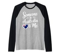 Someone In Australia Loves Me Australian Camiseta Manga Raglan