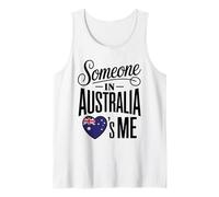 Someone In Australia Loves Me Heart Flag Camiseta sin Mangas