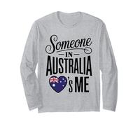 Someone In Australia Loves Me Heart Flag Manga Larga