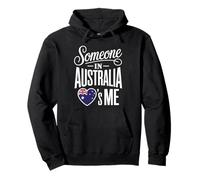 Someone In Australia Loves Me Heart Flag Sudadera con Capucha