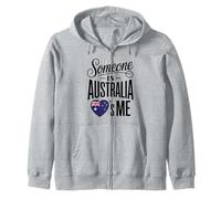 Someone In Australia Loves Me Heart Flag Sudadera con Capucha