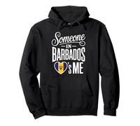 Someone In Barbados Loves Me Heart Flag Forever Sudadera con Capucha