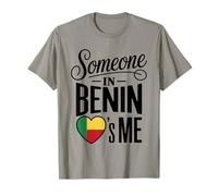 Someone In Benin Loves Me Long Distance Romantic Family Camiseta