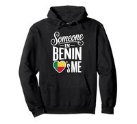 Someone In Benin Loves Me Long Distance Romantic Family Sudadera con Capucha