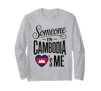 Someone In Cambodia Loves Me Heart Flag Theme Manga Larga