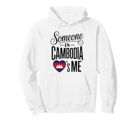 Someone In Cambodia Loves Me Heart Flag Theme Sudadera con Capucha