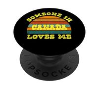 Someone In Canada Loves Me Vintage Sunset PopSockets PopGrip Adhesivo