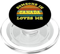 Someone In Canada Loves Me Vintage Sunset PopSockets PopGrip para MagSafe