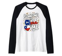 Someone In Chile Loves Me Long Distance Love Camiseta Manga Raglan