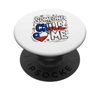 Someone In Chile Loves Me Long Distance Love PopSockets PopGrip Adhesivo