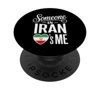 Someone In Iran Loves Me Iranian Flag Heart PopSockets PopGrip Adhesivo