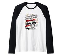 Someone In Iraq Loves Me Heart Iraq Flag Camiseta Manga Raglan