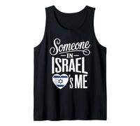 Someone In Israel Loves Me Heart Flag Israel Camiseta sin Mangas