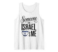 Someone In Israel Loves Me Heart Flag Israel Camiseta sin Mangas
