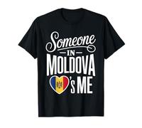 Someone In Moldova Loves Me Moldovan Heart Flag Camiseta
