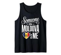 Someone In Moldova Loves Me Moldovan Heart Flag Camiseta sin Mangas