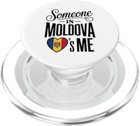 Someone In Moldova Loves Me Moldovan Heart Flag PopSockets PopGrip para MagSafe