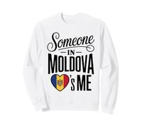 Someone In Moldova Loves Me Moldovan Heart Flag Sudadera