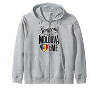 Someone In Moldova Loves Me Moldovan Heart Flag Sudadera con Capucha