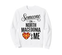 Someone In North Macedonia Loves Me Heart Flag Sudadera