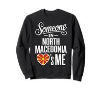 Someone In North Macedonia Loves Me Heart Flag Sudadera