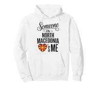 Someone In North Macedonia Loves Me Heart Flag Sudadera con Capucha