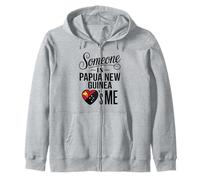 Someone In Papua New Guinea Loves Me Heart Flag Sudadera con Capucha