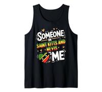 Someone In Saint Kitts and Nevis Loves Me Heart Camiseta sin Mangas