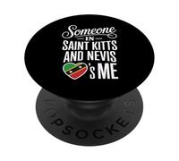 Someone In Saint Kitts and Nevis Loves Me Heart PopSockets PopGrip Adhesivo