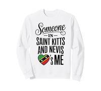 Someone In Saint Kitts and Nevis Loves Me Heart Sudadera