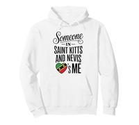 Someone In Saint Kitts and Nevis Loves Me Heart Sudadera con Capucha
