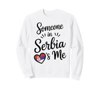 Someone In Serbia Loves Me Serbian Flag Heart Sudadera