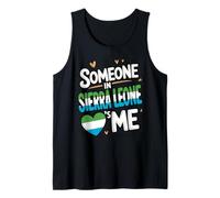 Someone In Sierra Leone Loves Me Heart Flag Pride Camiseta sin Mangas