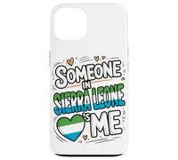 Someone In Sierra Leone Loves Me Heart Flag Pride Carcasa para iPhone 13