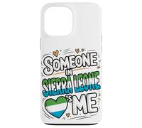Someone In Sierra Leone Loves Me Heart Flag Pride Carcasa para iPhone 13 Pro MAX