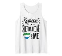 Someone In Sierra Leone Loves Me Heart Pride Camiseta sin Mangas