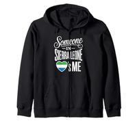 Someone In Sierra Leone Loves Me Heart Pride Sudadera con Capucha