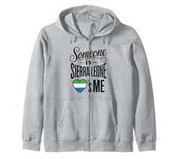 Someone In Sierra Leone Loves Me Heart Pride Sudadera con Capucha