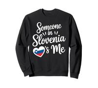 Someone In Slovenia Loves Me Heart Flag Quote Sudadera