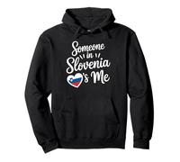 Someone In Slovenia Loves Me Heart Flag Quote Sudadera con Capucha