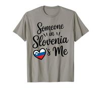 Someone In Slovenia Loves Me Slovenian Flag Heart Camiseta
