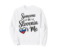 Someone In Slovenia Loves Me Slovenian Flag Heart Sudadera