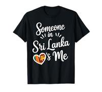 Someone In Sri Lanka Loves Me Heart Flag Camiseta