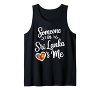 Someone In Sri Lanka Loves Me Heart Flag Camiseta sin Mangas