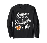 Someone In Sri Lanka Loves Me Heart Flag Manga Larga