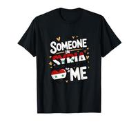 Someone In Syria Loves Me Syrian Flag Heart Camiseta