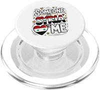 Someone In Syria Loves Me Syrian Flag Heart PopSockets PopGrip para MagSafe