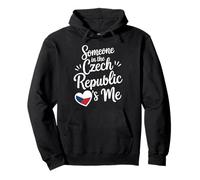 Someone In The Czech Republic Loves Me Heart Flag Sudadera con Capucha