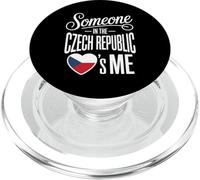 Someone In The Czech Republic Loves Me Heart PopSockets PopGrip para MagSafe